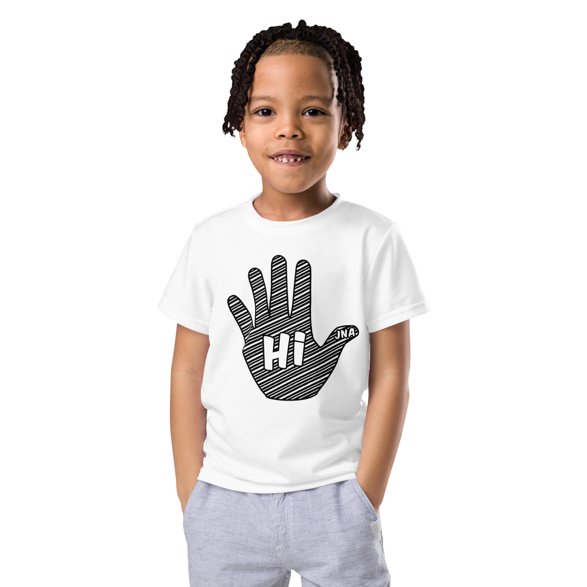 Hi Kids crew neck t-shirt – Joe Atang